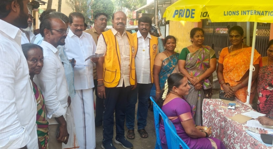 உலக நீரிழிவு தினத்தை முன்னிட்டு கிழக்கு தாம்பரத்தில் நடைபெற்ற இலவச பரிசோதனை முகாமில் சிட்லபாக்கம் அரிமா சங்கத்தின் பங்களிப்பு