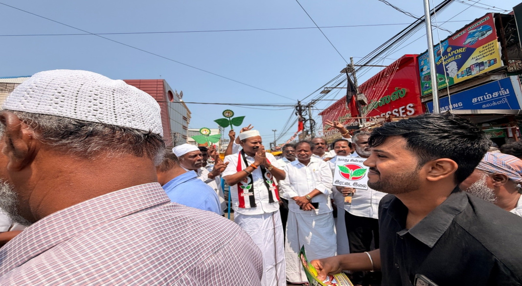 மேற்கு தாம்பரம் ஜூம்ஆ பள்ளிவாசலில் கழக நிர்வாகிகளுடன் உற்சாக வாக்கு சேகரிப்பு – இரட்டை இலைக்கு ஆதரவு பெருகுகிறது